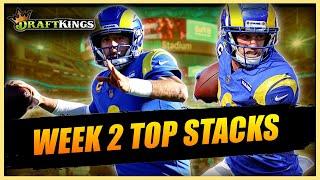 DRAFTKINGS WEEK 2 -  The 5 stacks you MUST PLAY in tournaments