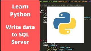 Writing data to SQL Server with Python - Python Programming for beginners