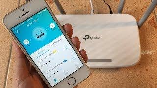 Настройте антенну TP-LINK 4 с помощью мобильного телефона.