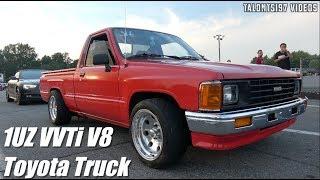1UZ VVTi V8 Swapped Toyota Truck Drag Racing