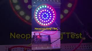 Testing neopixel ring with ESP32