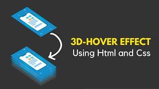 CSS 3D Layer Image Hover Effect HTML And CSS  step by step 