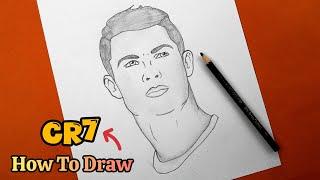 How to Draw Cristiano Ronaldo | Easy Pencil Sketch for Beginners | Step-by-Step Tutorial