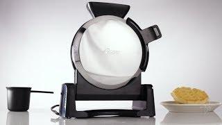 Oster Vertical Waffle Maker w/ Mess-Free Pouring Funnel & Scoop