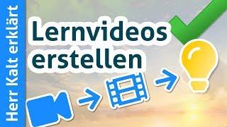 LERNVIDEOS ERSTELLEN – Was Du für den leichten Einstieg wissen musst