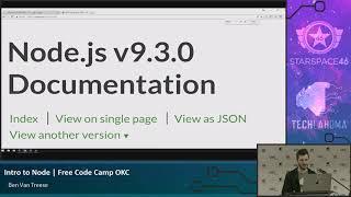 Free Code Camp OKC: Ben Van Treese - Intro to Node [2017]