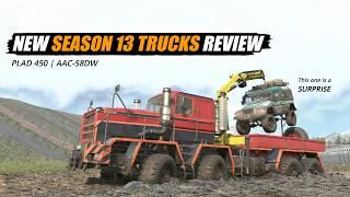 Snowrunner Season 13 Trucks Review | Plad 450 & AAC 58DW