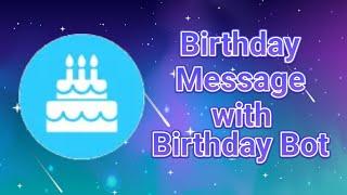 Birthday Message with Birthday Bot | Discord Tutorial