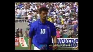 1994 World Cup Final Roberto Baggio penalty miss Dünya Kupası Finali Baggio penaltı kaçırıyor