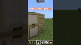 EASY DOG HOUSE FOR YOUR DOG IN MINECRAFT #minecraftshorts #virelshorts #youtubeshorts #shortvideo