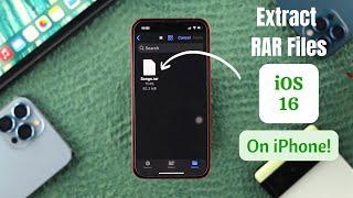 iOS 16: How To Open RAR Files On iPhone! [Extract .RAR]