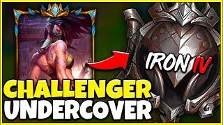 Challenger Akali Main visits Iron 4... To Prove ELO Hell isn't real