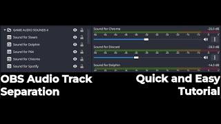 BEST OBS Studio Separate Audio Track Tutorial