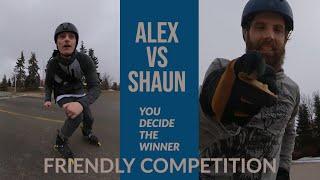 FRIENDLY FLOW SKATE CONTEST - Alex Co vs Shaun Unwin (inline skating, rollerblading)