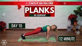 12 Days of Abs Challenge - PLANK WORKOUT  - Day 10