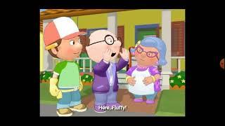 Handy Manny - Fluffy wants to play and chasing Rusty