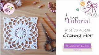 Cómo tejer el Granny Flor - Antonia 4304 a Ganchillo / Crochet