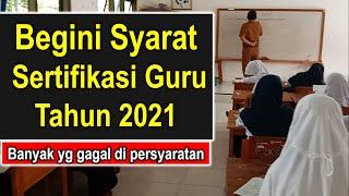 Syarat sertifikasi guru tahun 2021