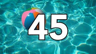 45 Second Countdown (*SUMMER THEME*) | Timer with Tropical Music