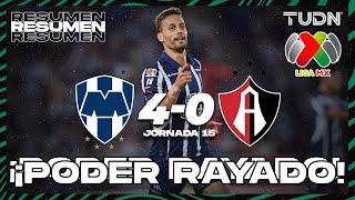 Resumen y goles | Monterrey 4-0 Atlas | Liga Mx -AP2024 - J15 | TUDN