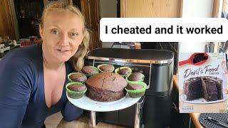 Ninja Air Fryer Chocolate cake and Cup cakes the lazy way