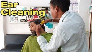 Ear cleaning intense head massage with neck cracking by Vikram | Indian Massage