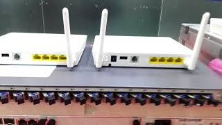 GPON FTTH total solution HUAWEI OLT+BAUDCOM CATV transmitter and amplifier