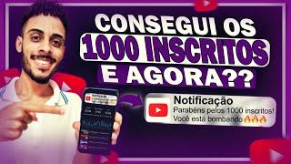  O QUE ACONTECE QUANDO CHEGA A 1000 INSCRITOS NO YOUTUBE?