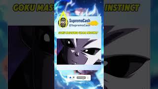 Goku Unlocks Mastered Ultra Instinct! ! #dragonball #goku #ultrainstinct