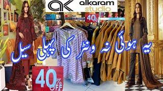 Alkaram studio ready to wear Flat 40% off greatest winter sale 2022 // Alkaram sale today