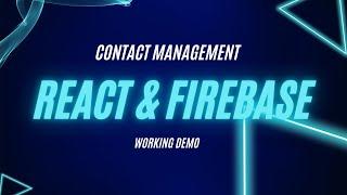 Contact Management | React & Firebase