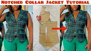 How to draft a Notched Collar Jacket