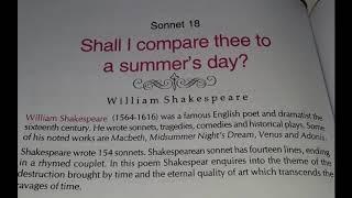 English _ Mrs. Gargi Karmakar De_ Class_XII _ Sonnet 18 - SHALL I COMPARE THEE TO A SUMMER'S DAY