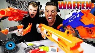 NERF KINDER WAFFEN SCHLACHT | REVIEW - TEST - UNBOXING [DEUTSCH/GERMAN]