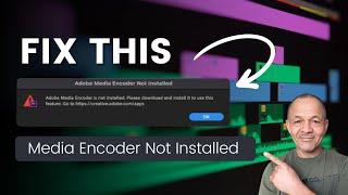 How to Fix Adobe Media Encoder is not Installed Error | Premiere Pro 2024