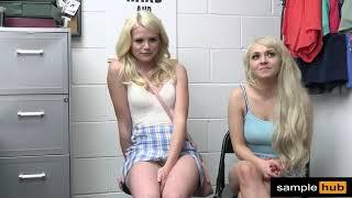 shoplyfter | Two beautiful girls were caught and punished for stealing in a shop