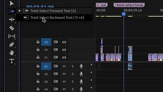 Premiere Pro Tutorial - Using the Track Select Forward Tool