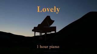 Billie Eilish, Khalid - Lovely ( 1 hour piano for relaxation, stress relief, study, sleep )