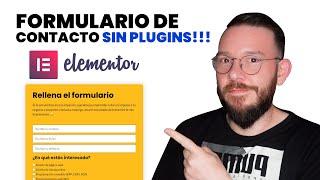 Crea un FORMULARIO DE CONTACTO con SÓLO Wordpress y Elementor   SIN PLUGINS EXTRA | Tutorial 2022