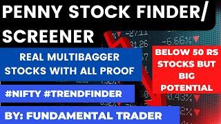 PENNY STOCK SCREENER. HOW TO FIND MULTIBAGGER PENNY STOCKS.