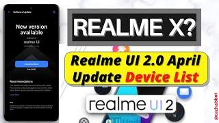 Realme UI 2.0 April Month update RoadMap | Realme April Update 