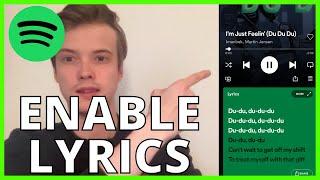 How To Enable Lyrics On Spotify (EASY 2022)