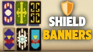 Minecraft : Shield Banners Design Tutorial | TadCreeper