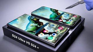Samsung Galaxy 24 Ultra vs S24 + Unboxing and Camera Test - ASMR