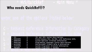 MVS/QuickRef® Overview