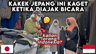 Tiba2 Kakek Jepang ini ajak bicara dan baru pertama ketemu langsung asyik ngobrol tentang Indonesia