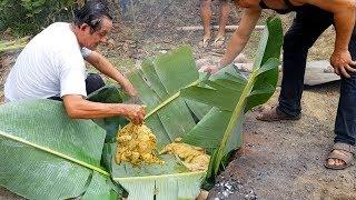 Peru. Chickens Roasted Underground with Hot Stones. Preparing "Pachamanca". Street Food