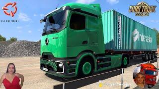 Euro Truck Simulator 2 (1.52) Mercedes Benz Actros MP6 Delivery to Siberia Russia + DLC's & Mods