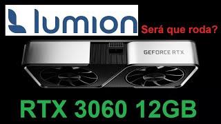LUMION 2023 - Teste Placa RTX 3060 12gb Benchmark, Impressões e tempo de renderização
