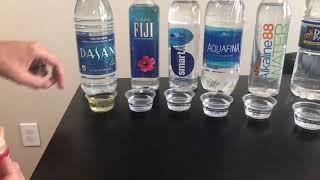 pH level in bottled water test. Aquafina&Dasani are ACIDIC!